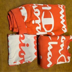champion sweatshirt set (3pc)
